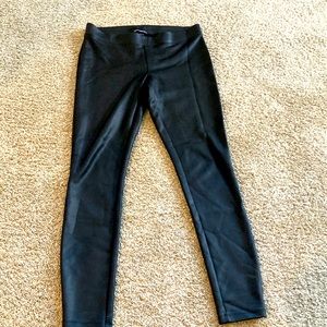 Black Faux Leather Leggings from Express - Size 4